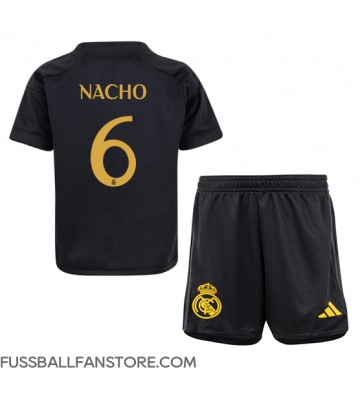 Real Madrid Nacho #6 Replik 3rd trikot Kinder 2023-24 Kurzarm (+ Kurze Hosen)